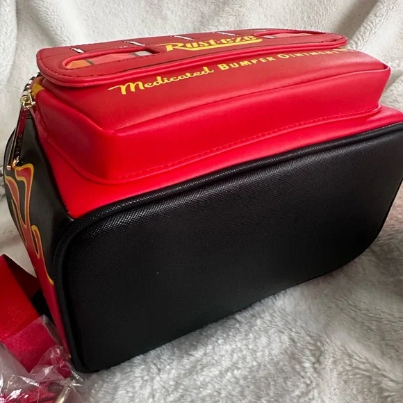 Disney’s Pixar Cars Lightning McQueen Rust-eze Light Up Loungefly Backpack: NWT